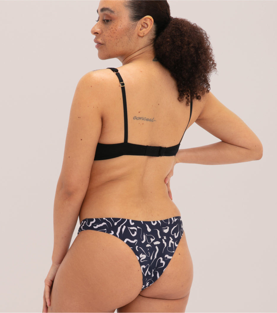 Invisible Brazilian - Nylon riciclato - Rosa astratto