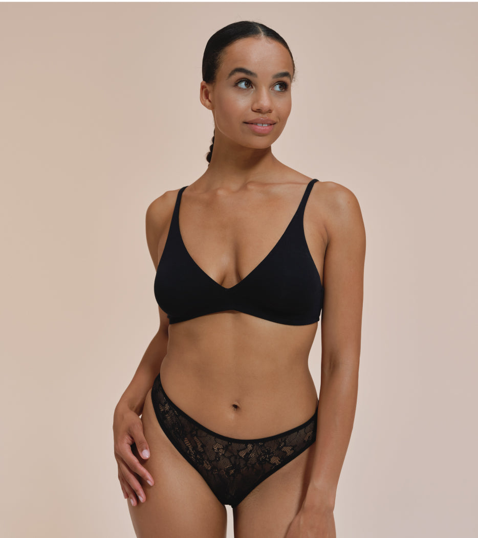 Brief All Lace - Nylon riciclato - Nero