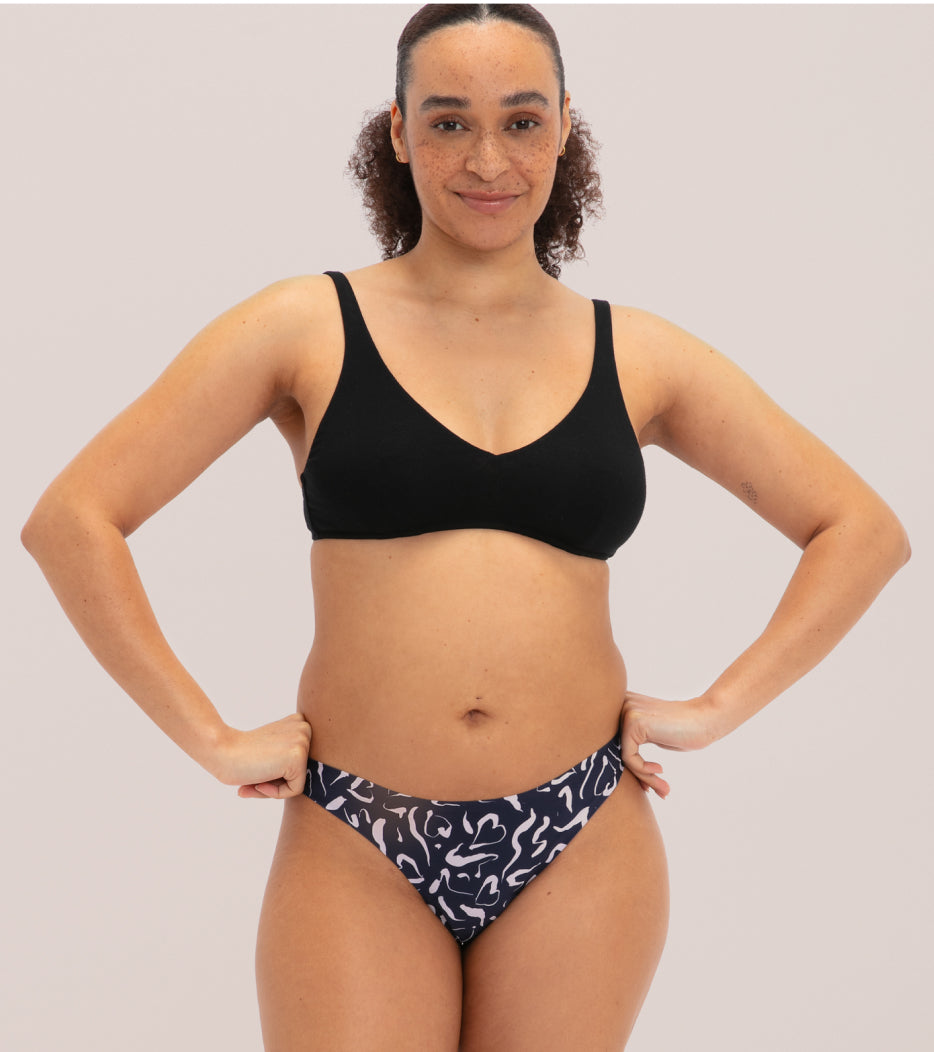 Invisible Brazilian - Nylon riciclato - Rosa astratto